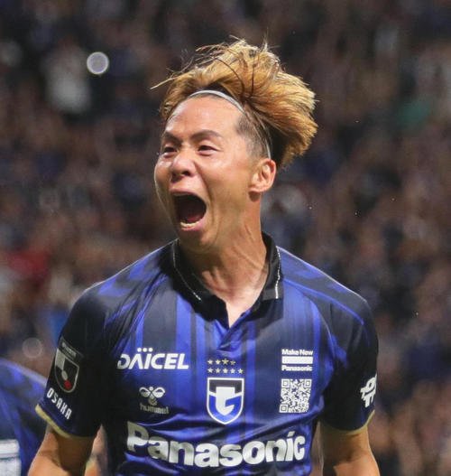 G大阪安部柊斗(2025年撮影)