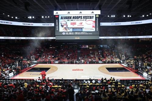 A東京対宇都宮　試合前のトヨタアリーナ東京(撮影･宮地輝)