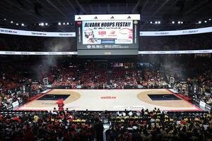 A東京対宇都宮　試合前のトヨタアリーナ東京(撮影･宮地輝)
