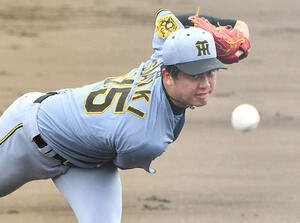 西武対阪神　阪神先発の才木(撮影･岩下翔太)