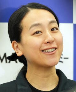アカデミーを終え会見に臨んだ浅田真央氏(撮影･たえ見朱実)