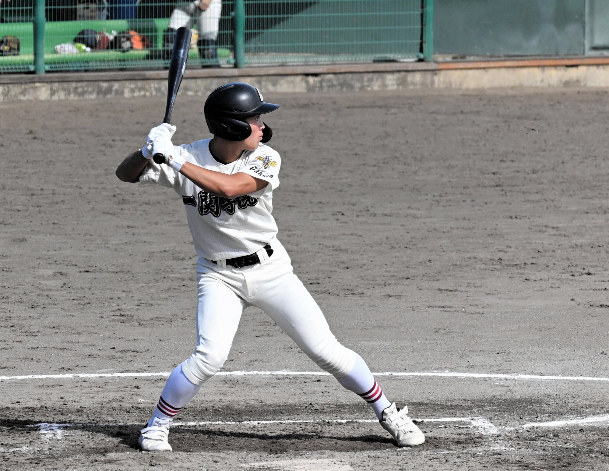 一関学院の早坂真希史選手=2025年10月9日、花巻球場、長野剛撮影