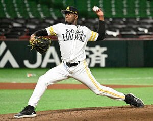 ライブBPに登板するモイネロ(撮影･林敢治)