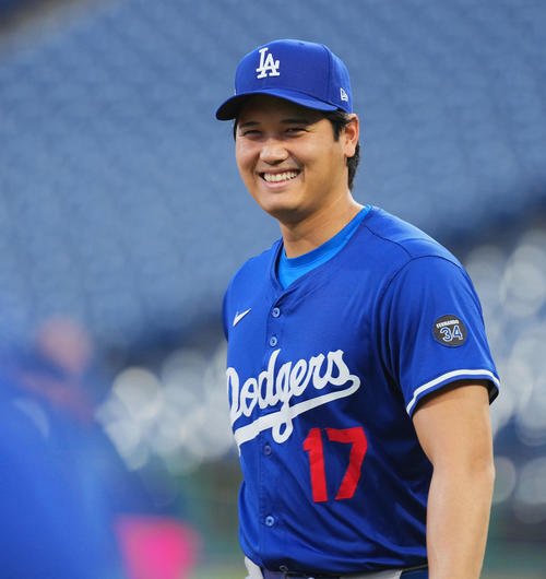 大谷翔平(2025年10月3日撮影)