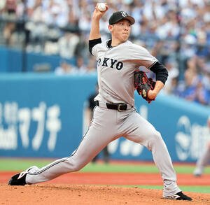 DeNA対巨人　力投する巨人先発の戸郷(撮影･浅見桂子)