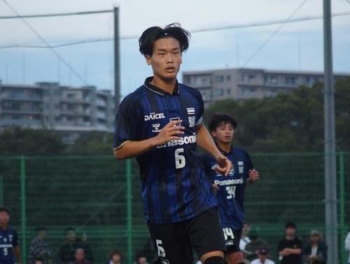 鳥栖U－18戦で1ゴールを決めたG大阪ユースMF山本天翔(撮影･永田淳)