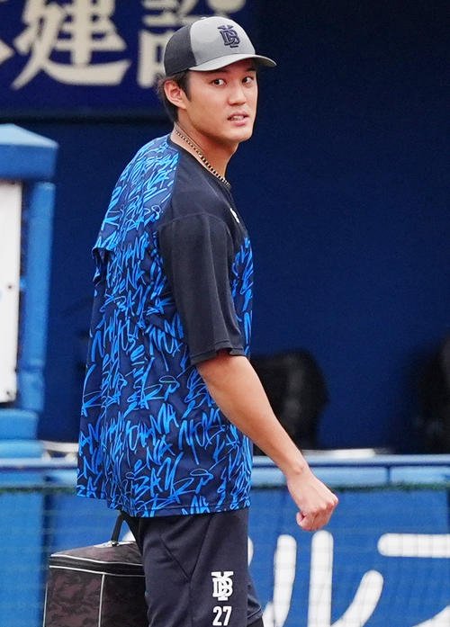 DeNA藤浪晋太郎(2025年9月15日撮影)