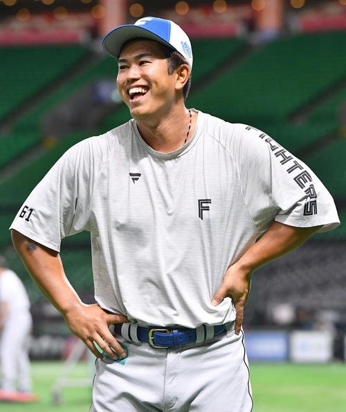 日本ハム今川優馬(2025年9月30日撮影)