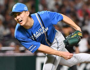 ソフトバンク対日本ハム　日本ハム先発の達(撮影･岩下翔太)
