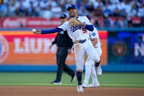 ドジャースのムーキー･ベッツ(AP)