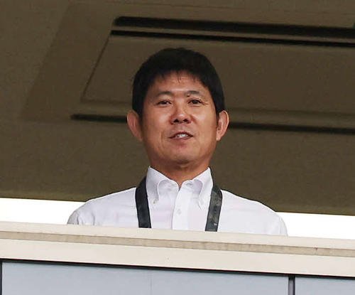町田対福岡　視察に訪れた日本代表森保監督(撮影･宮地輝)