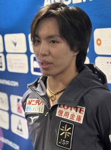 取材に応じる三浦佳生(撮影･松本愛香)