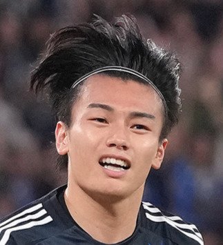 上田綺世(2025年10月14日撮影)