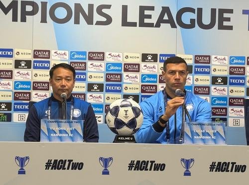 【ACL2】22日にG大阪戦のナムディンが公式会見　3連勝狙うベト監督｢我々も対抗できる｣