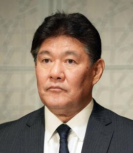 2025年度沢村賞選考結果発表会見に登壇した選考委員の斎藤雅樹氏(撮影･たえ見朱実)