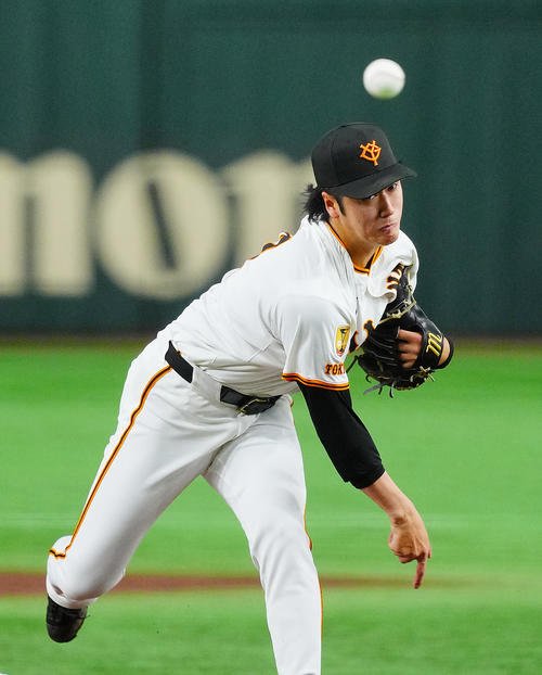 巨人西舘勇陽(2025年10月6日撮影)