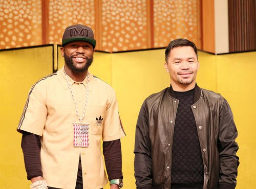 フロイド･メイウェザー(左)マニー･パッキャオ(2022年9月撮影)