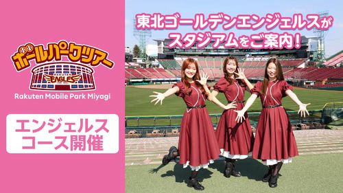 東北ゴールデンエンジェルスがスタジアムをご案内