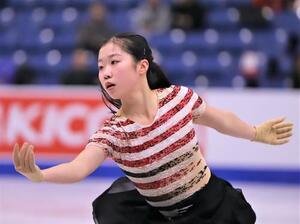 GPシリーズ第3戦スケートカナダ　公式練習に臨んだ中井(撮影･藤塚大輔)