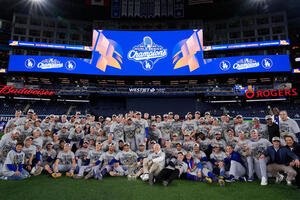 ワールドシリーズ連覇を達成したドジャース(AP)