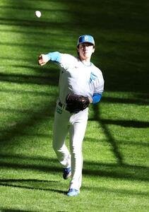 キャッチボールする北山(撮影･黒川智章)