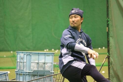 西武南郷キャンプ第1クールで3連投したスタッフの武隈祥太氏(撮影･金子真仁)