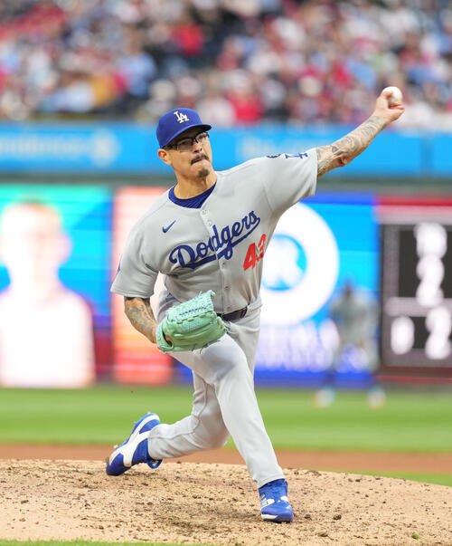 ドジャースのフランク･バンダ(2025年4月撮影)