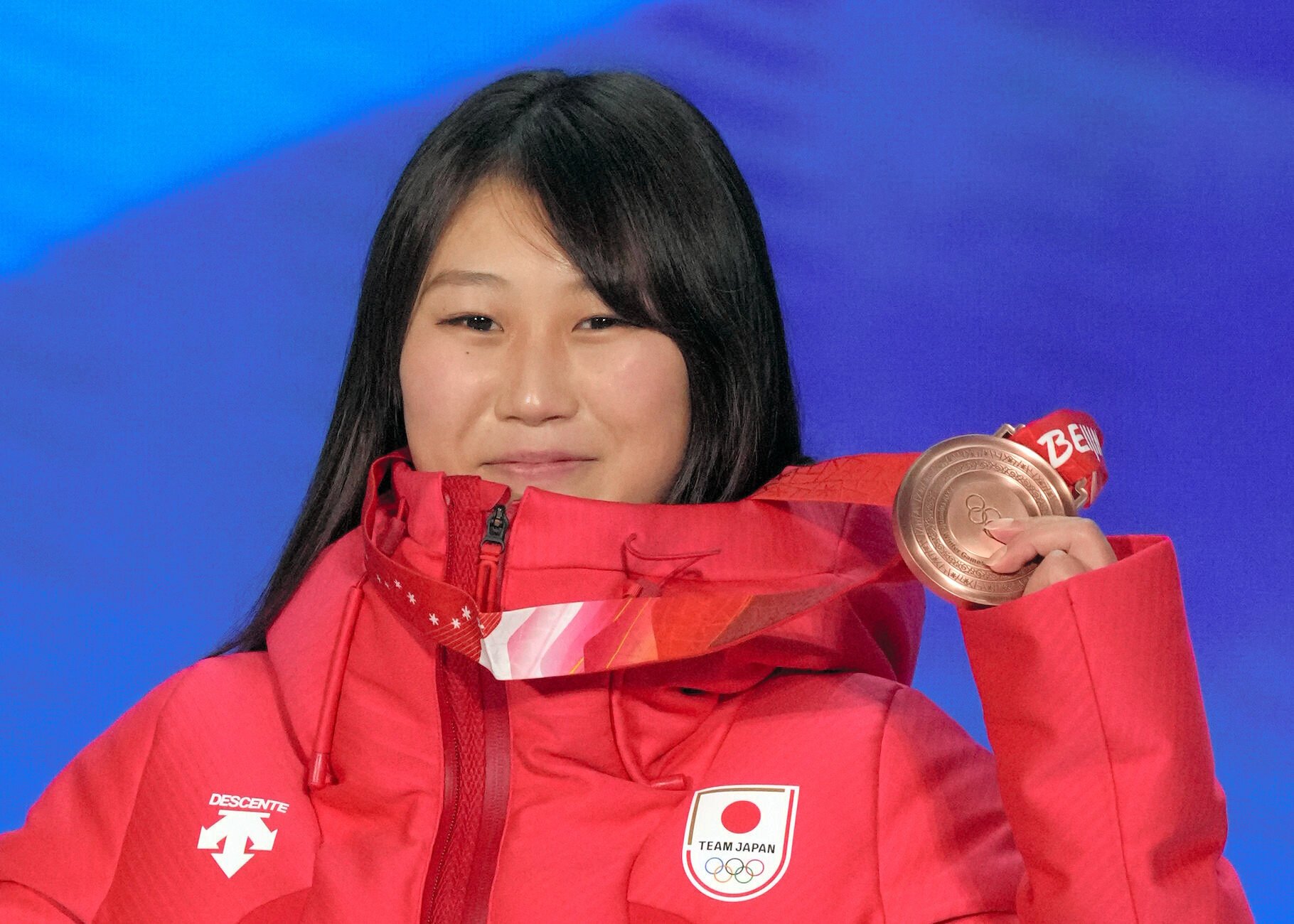 北京五輪では銅メダルを獲得した村瀬心椛=2022年2月15日