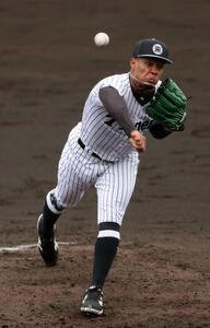 ライブBPに登板した阪神モレッタ(撮影･西尾就之)