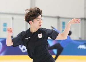 練習用リンクで公式練習に臨んだ佐藤