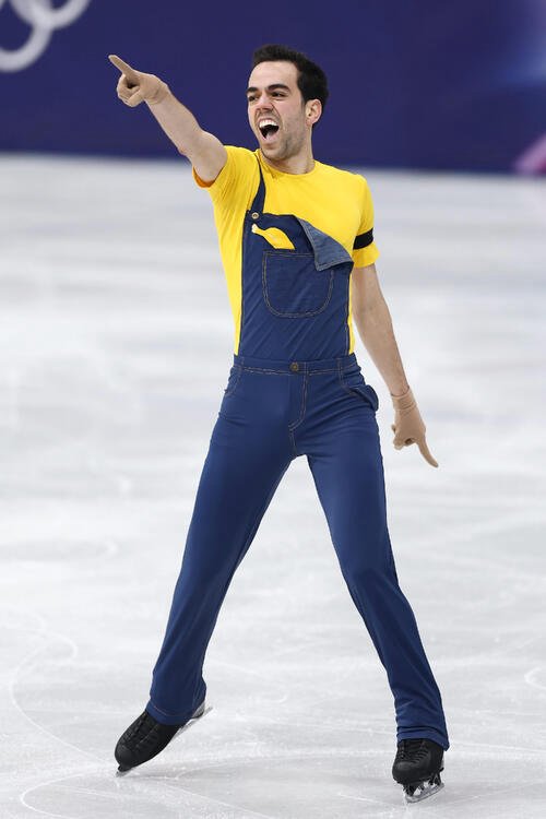 男子SPで演技するスペインのグアリノサバテ(撮影･前田充)