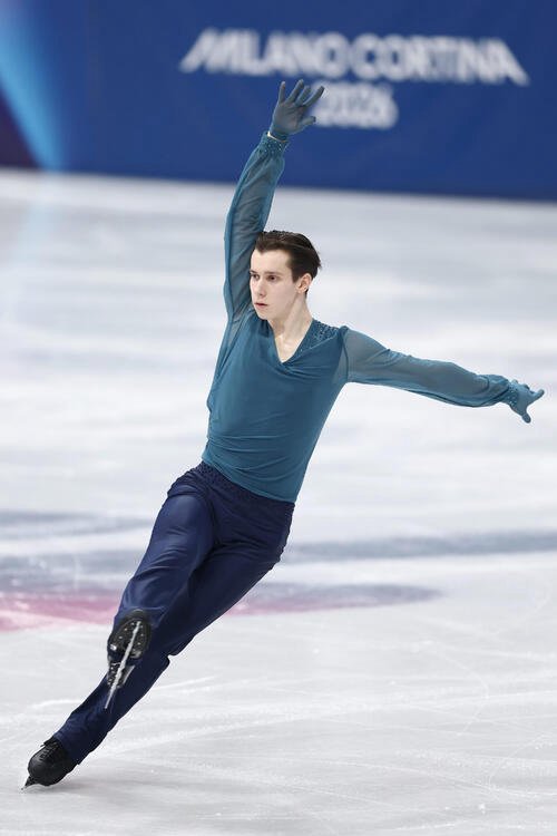 男子SPで演技するウクライナのキリロ･マルサク(撮影･前田充)