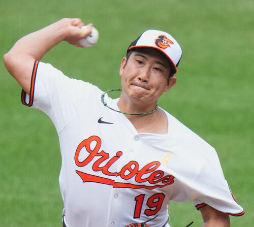 オリオールズでの菅野智之(2025年撮影)