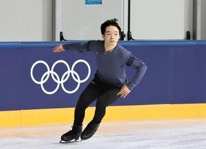 練習用リンクで公式練習に臨んだ鍵山