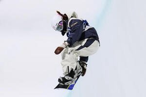 スノーボード女子ハーフパイプ決勝　工藤璃星(AP)
