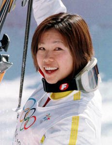 里谷多英さん(1998年2月撮影)