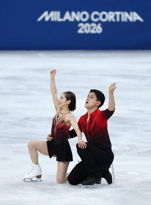 三浦璃来、木原龍一組(2026年2月撮影)