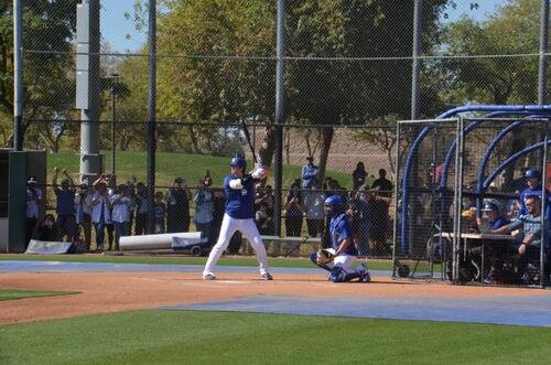 実戦想定の打撃練習を行った大谷(撮影･斎藤庸裕)