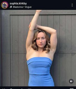 リュージュ女子2人乗りの米国代表ソフィア･カークビー(カークビーのインスタグラムから)