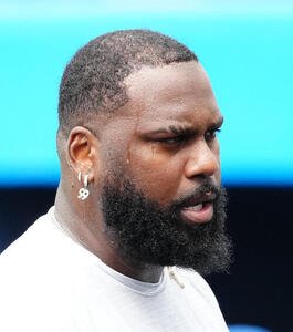 打撃練習で汗を流す日本ハム･レイエス(撮影･江口和貴)