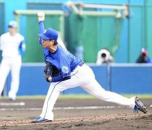 日本ハム対中日　中日2番手の桜井(撮影･江口和貴)