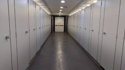 メインプレスセンター(MPC)のトイレはすべて個室(撮影･飯岡大暉)