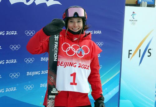 谷愛凌(2022年2月撮影)