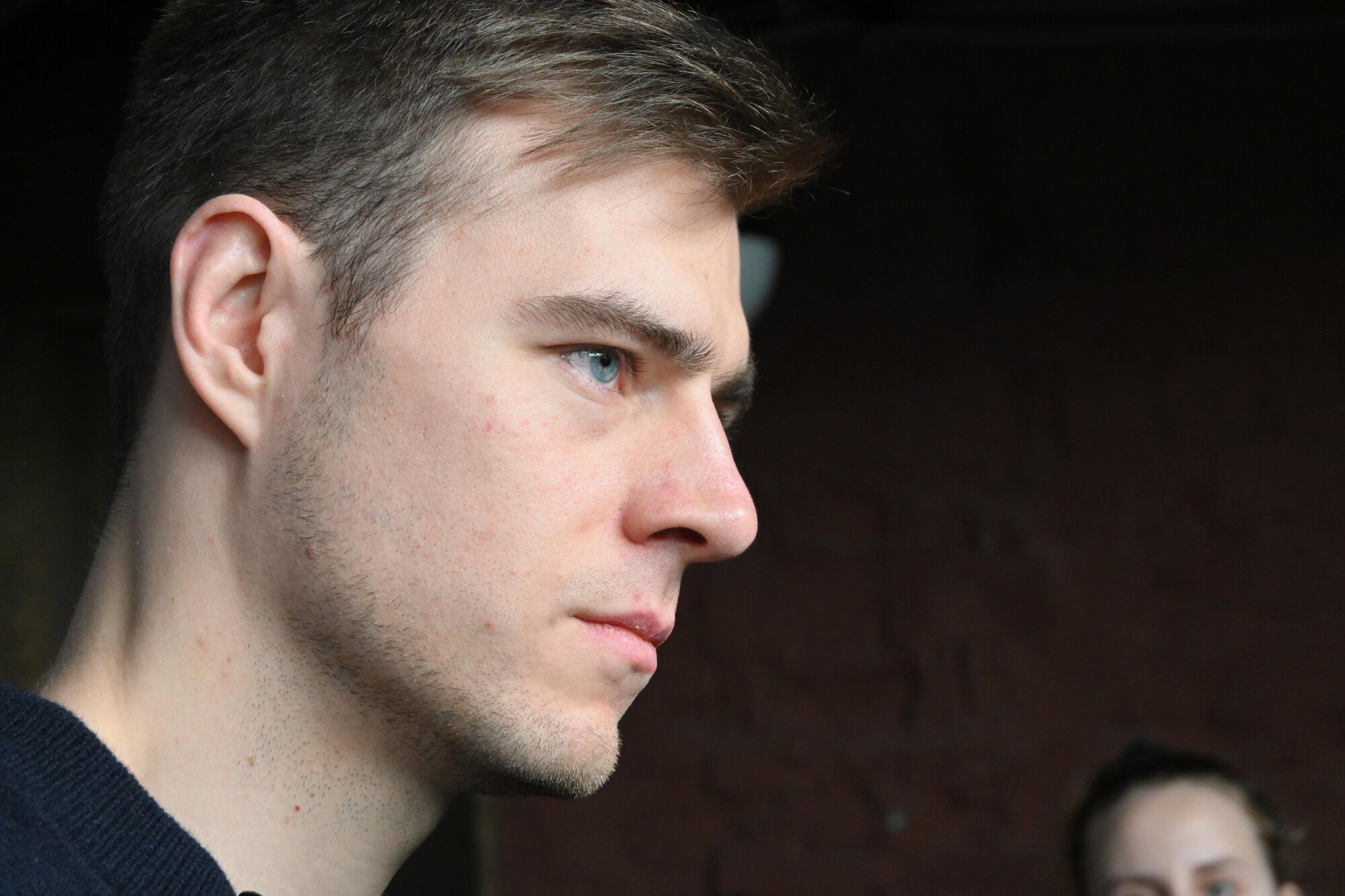 会見を開いたウクライナのヘラスケビッチ選手=2026年2月19日、キーウ、藤原学思撮影