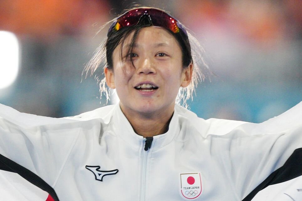 スピードスケート女子500メートルで3位となり銅メダルを獲得した高木美帆=竹花徹朗撮影