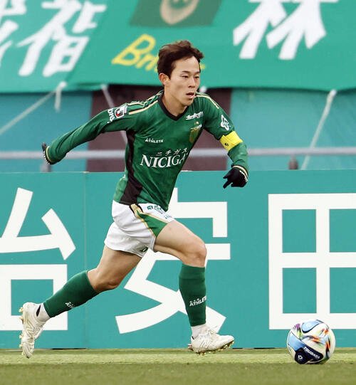 東京V森田晃樹(26年2月撮影)