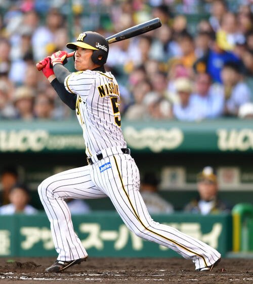 阪神西岡剛(2018年5月5日撮影)