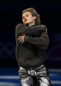 エキシビションで演技するマリニン(撮影･前田充)