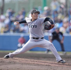 中日対巨人　巨人先発の則本(撮影･足立雅史)