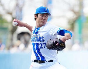 DeNA対楽天　DeNA先発の藤浪(撮影･江口和貴)